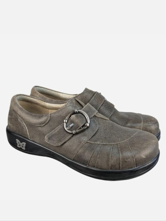 Alegria Shoes - Alegria Khloe Drifted Buckle Comfort Clog Leather EU 40 US 9.5-10
